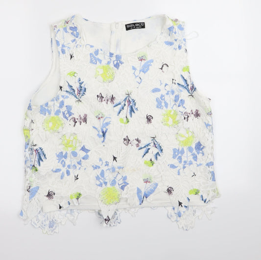 Womens UK Size 14 Select White Basic Tank
