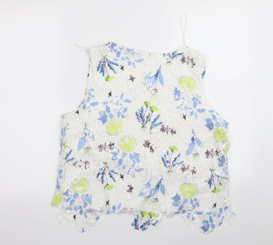 Womens UK Size 14 Select White Basic Tank