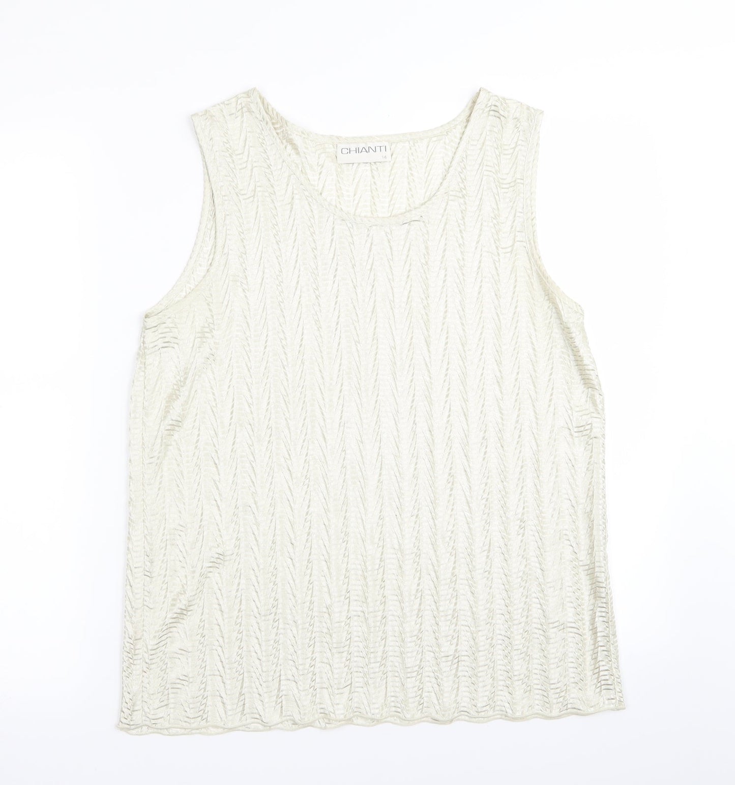 Womens UK Size 14 chianti Green Basic Tank