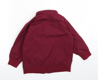 outfit Boys Red   Basic Coat Coat Size 6 Years