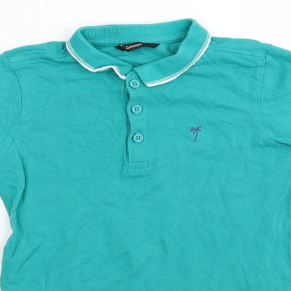 Asda George Boys Green   Basic Polo Size 6-7 Years