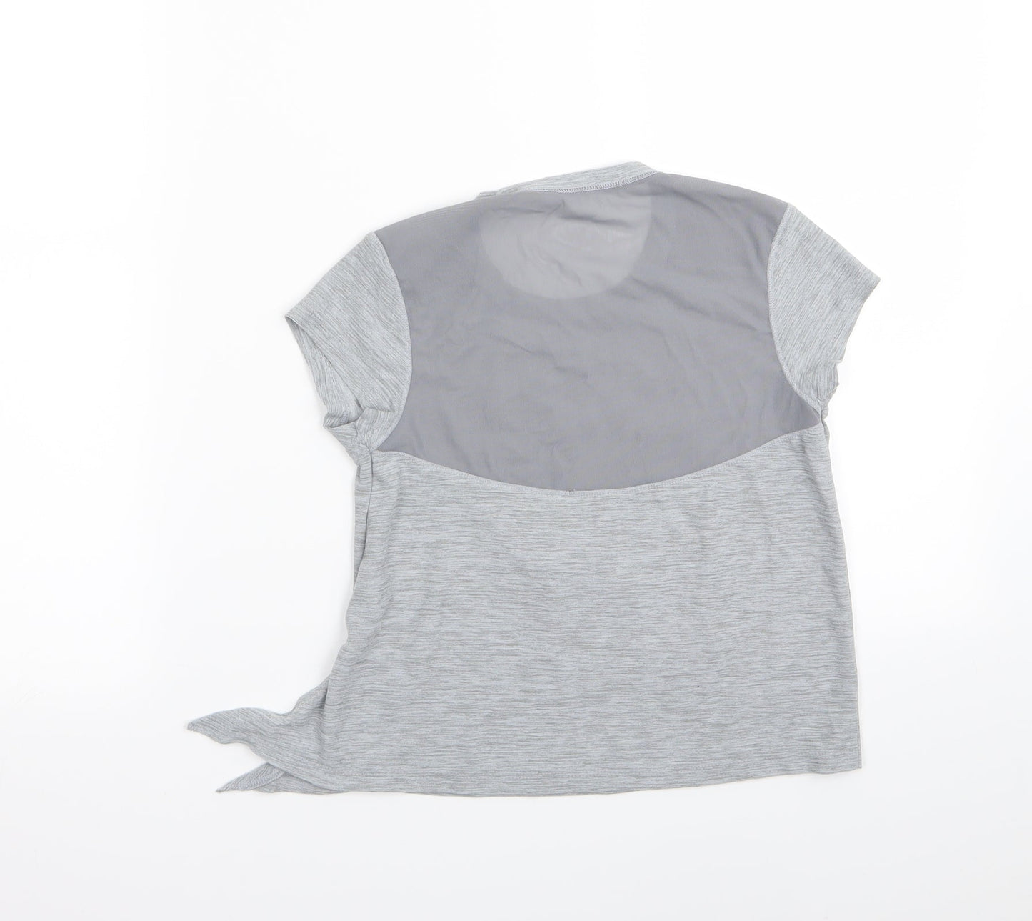 Preworn Girls Grey   Basic T-Shirt Size 6-7 Years