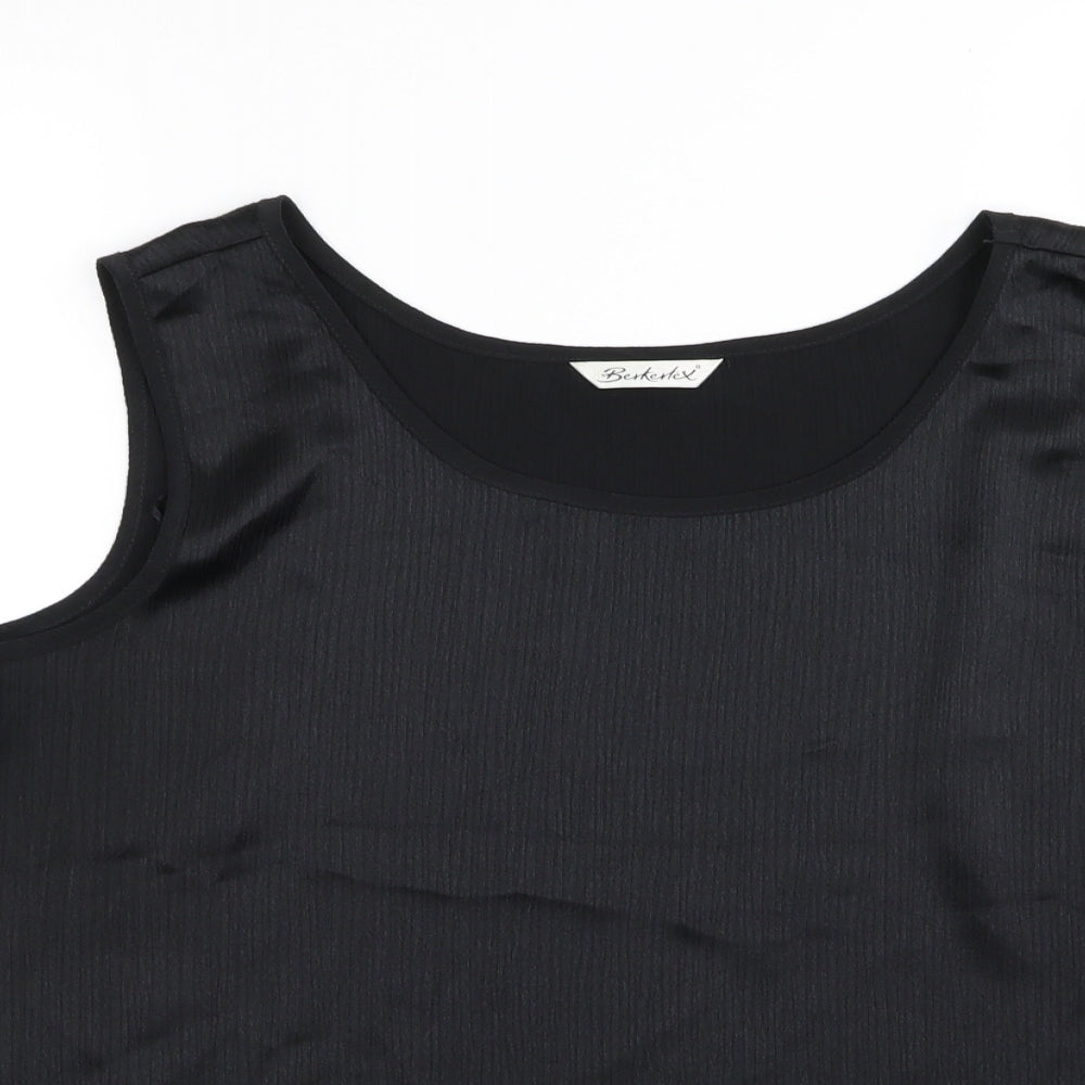 Berkertex Womens Black   Basic Tank Size 16