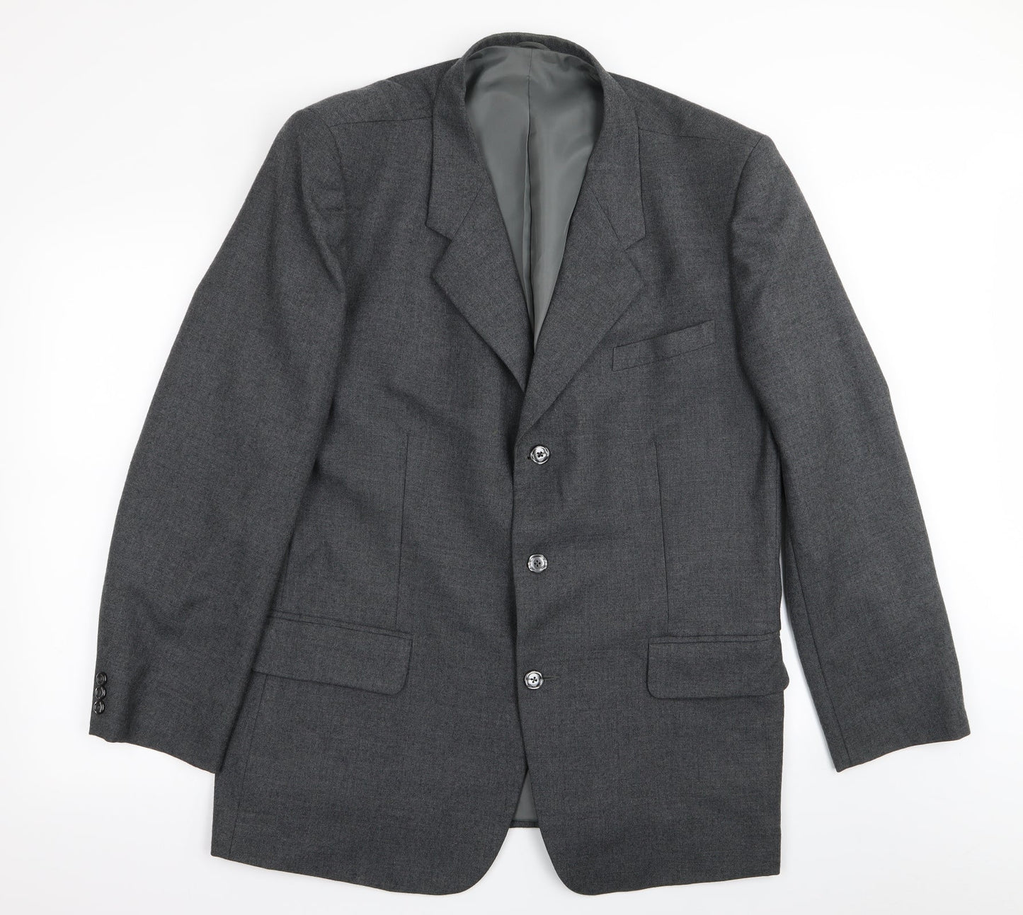 Mens UK Size 40 Preworn Regular Grey Suit Jacket