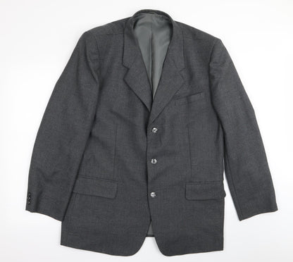 Mens UK Size 40 Preworn Regular Grey Suit Jacket
