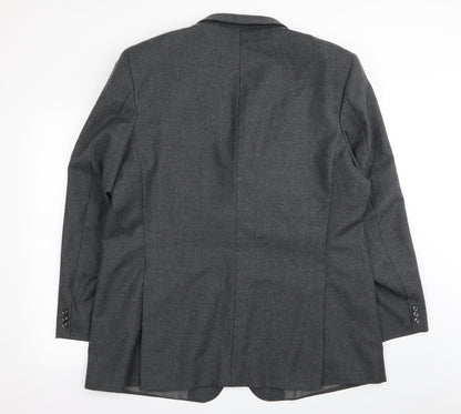 Mens UK Size 40 Preworn Regular Grey Suit Jacket