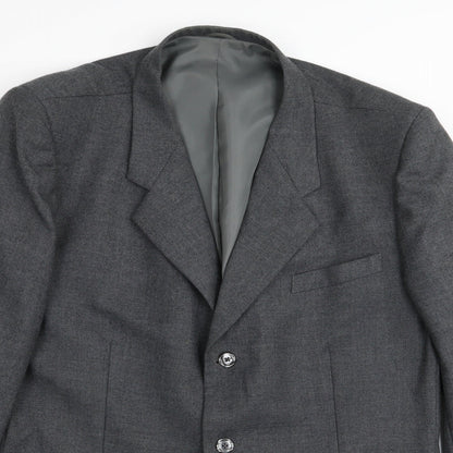 Mens UK Size 40 Preworn Regular Grey Suit Jacket