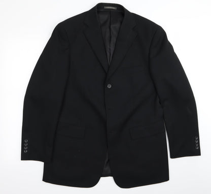 Mens UK Size 40 greenwoods Regular Black Suit Jacket