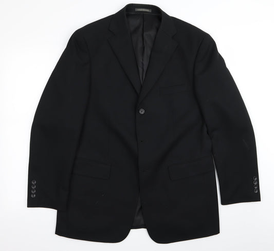 Mens UK Size 40 greenwoods Regular Black Suit Jacket