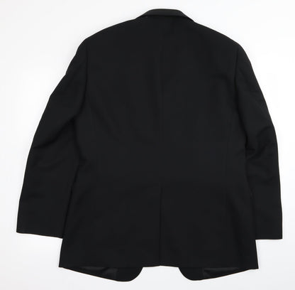 Mens UK Size 40 greenwoods Regular Black Suit Jacket