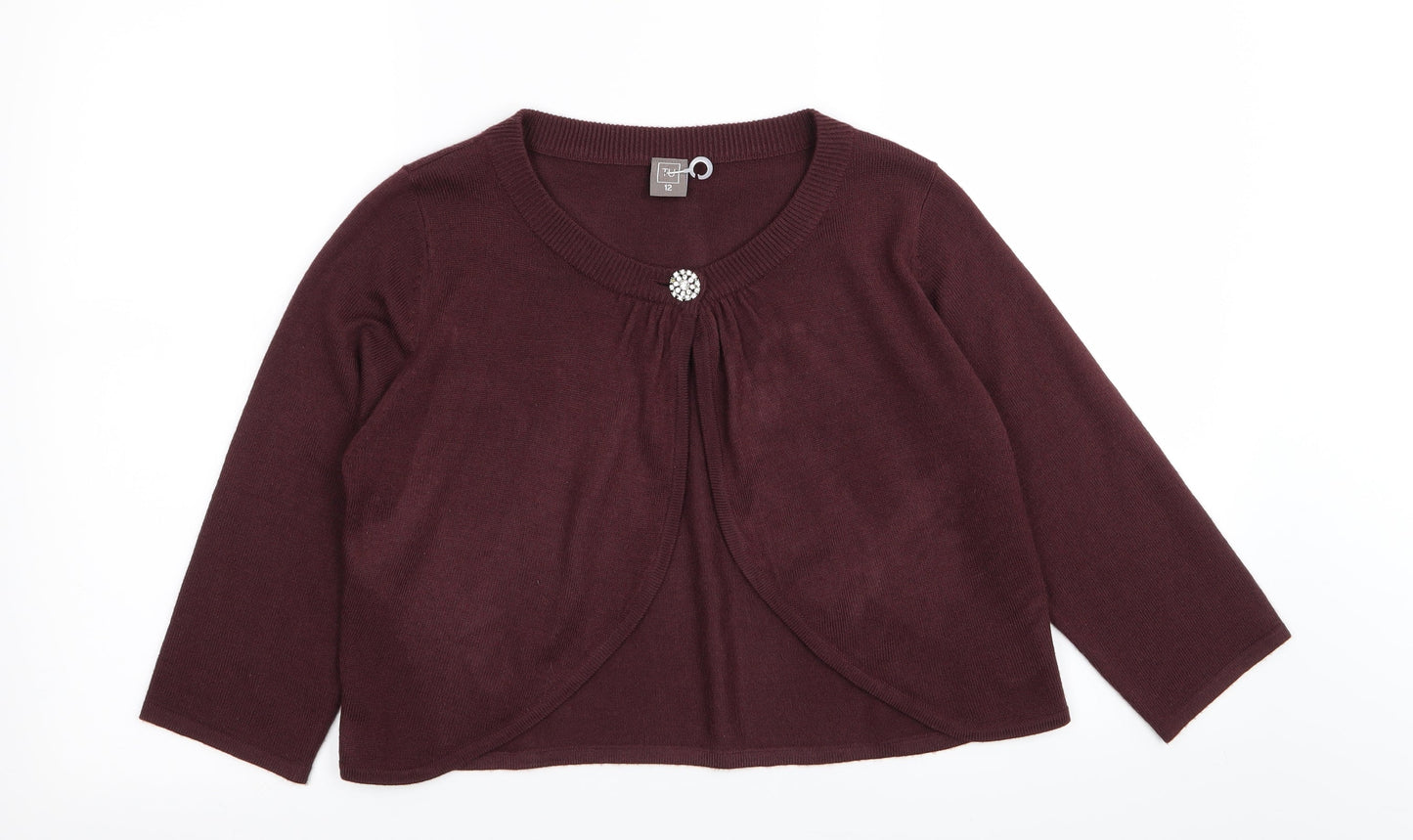 TU Womens Purple   Cardigan Jumper Size 12