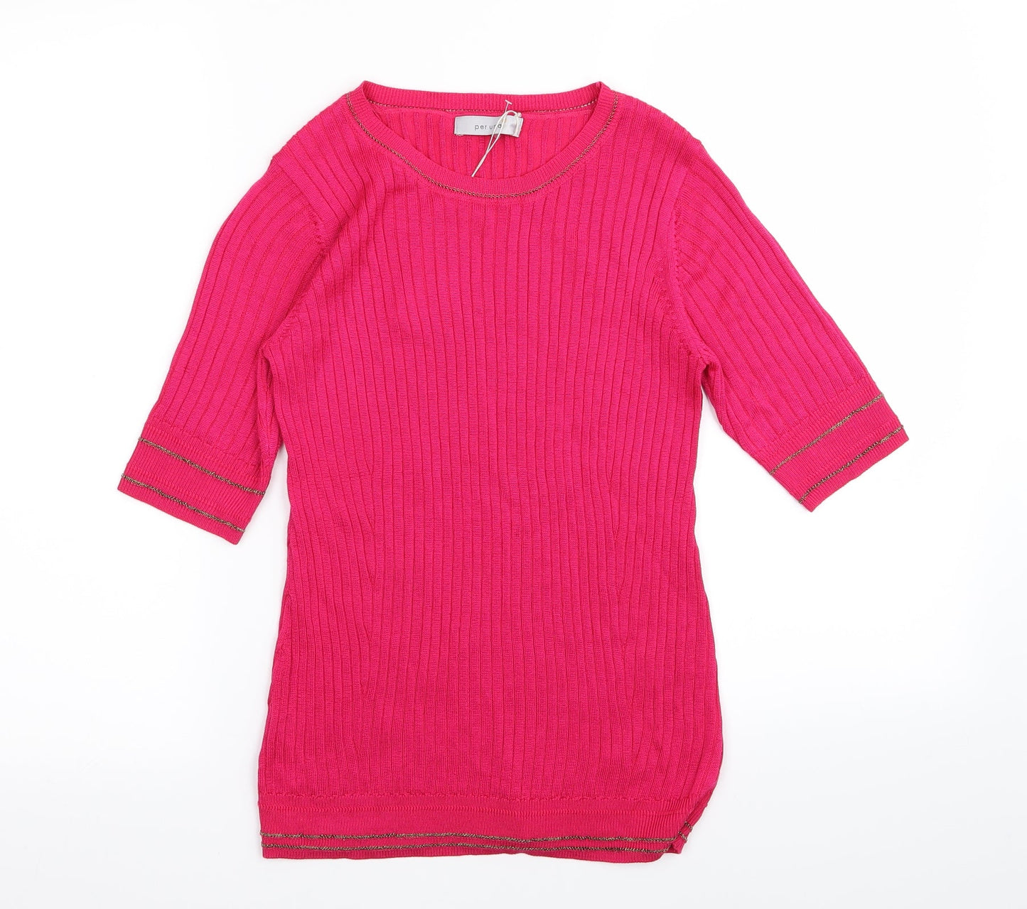 M&S Womens Pink   Basic T-Shirt Size 10