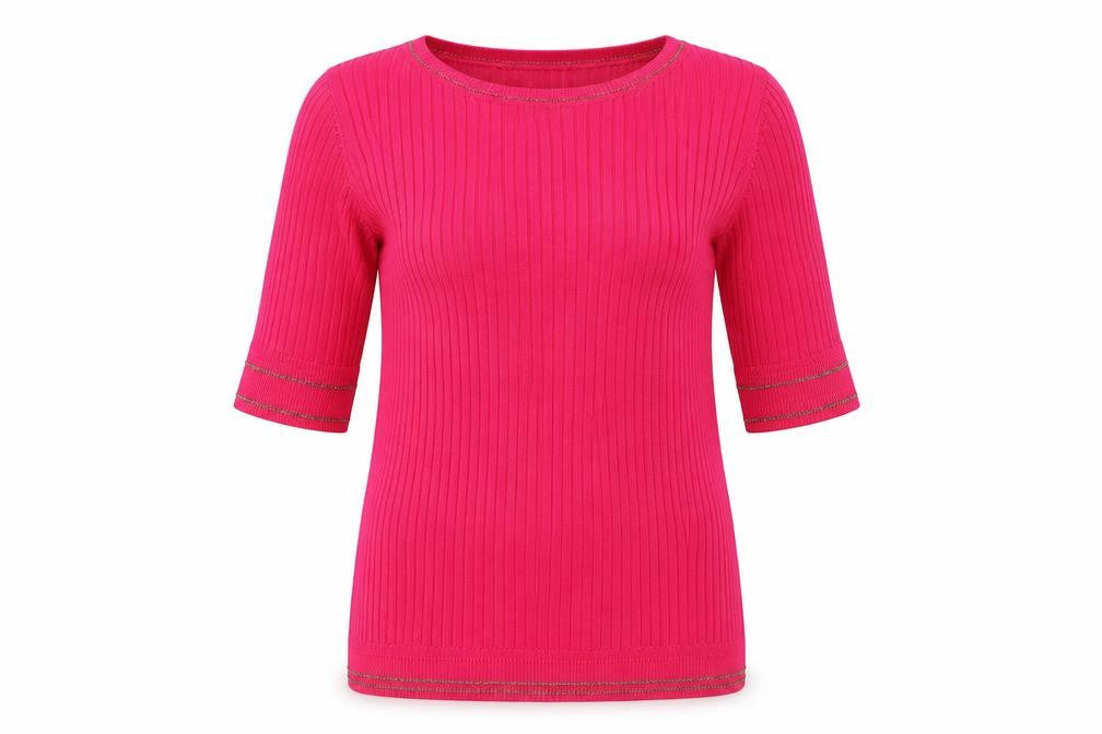 Womens UK Size 10 M&S Pink Basic T-Shirt
