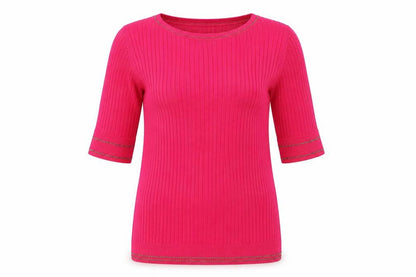 Womens UK Size 10 M&S Pink Basic T-Shirt