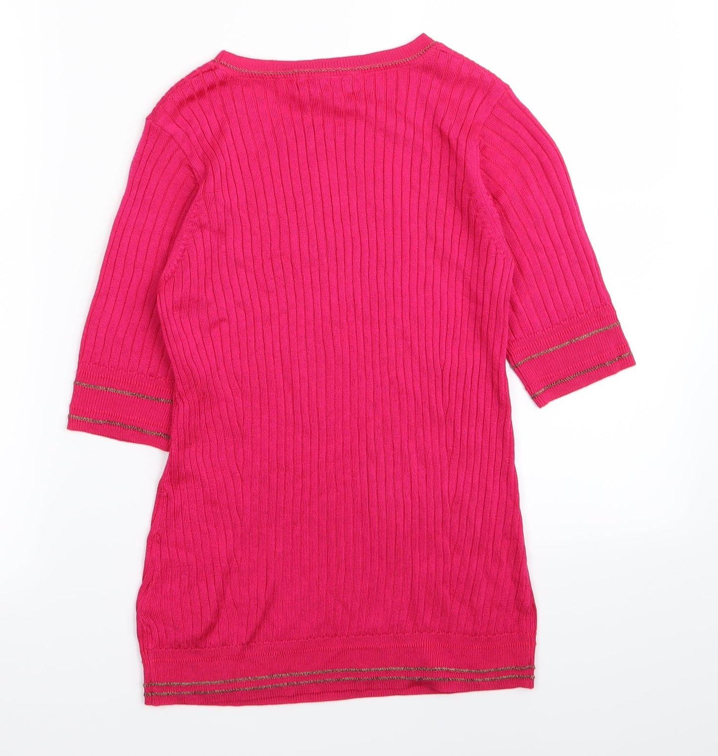 M&S Womens Pink   Basic T-Shirt Size 10