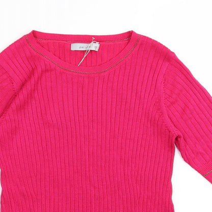 M&S Womens Pink   Basic T-Shirt Size 10