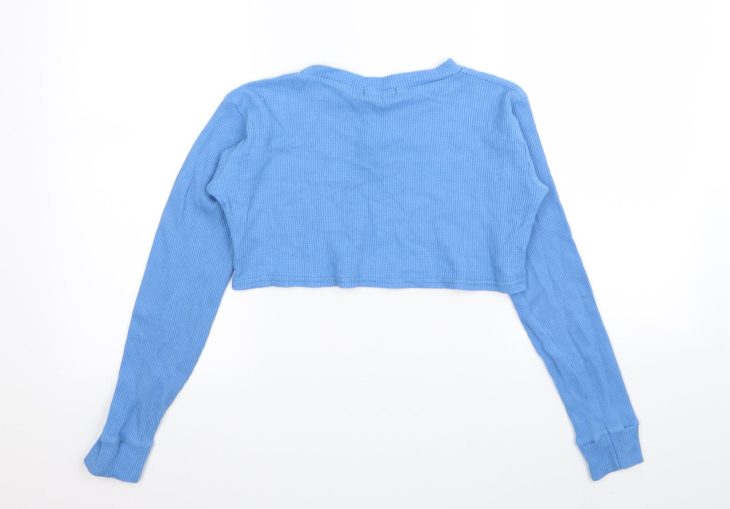 Womens UK Size 6 PLT Blue Basic T-Shirt