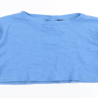 Womens UK Size 6 PLT Blue Basic T-Shirt
