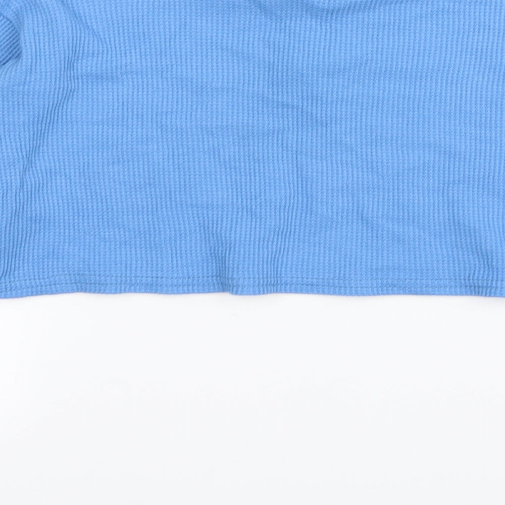 Womens UK Size 6 PLT Blue Basic T-Shirt
