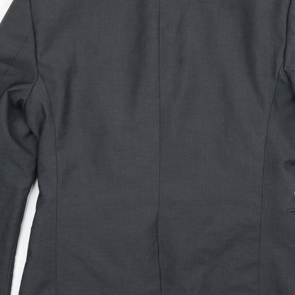 Mens UK Size 38 Topman Regular Grey Suit Jacket