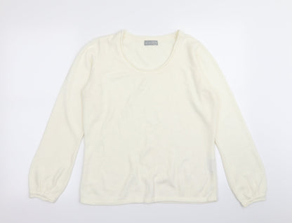 Per Una Womens White   Pullover Jumper Size 16