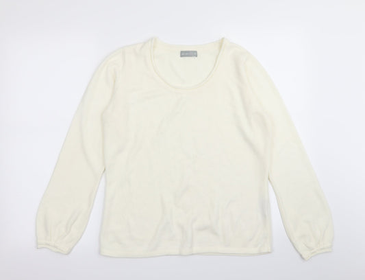 Per Una Womens White   Pullover Jumper Size 16