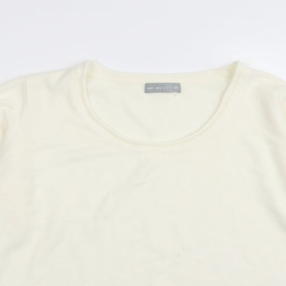 Per Una Womens White   Pullover Jumper Size 16