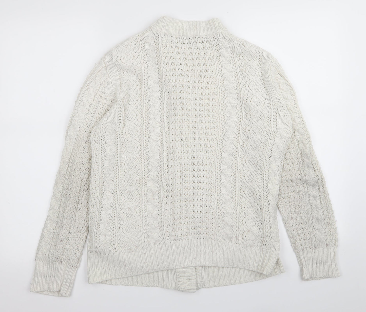 anne mccartney Womens White   Cardigan Jumper Size S