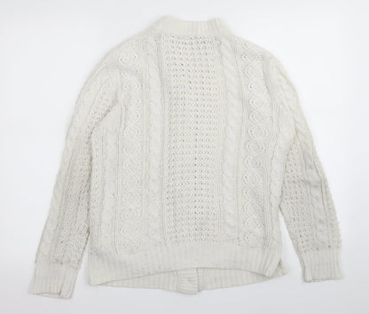 anne mccartney Womens White   Cardigan Jumper Size S