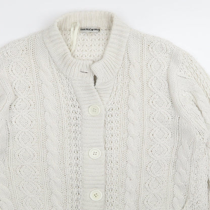 anne mccartney Womens White   Cardigan Jumper Size S
