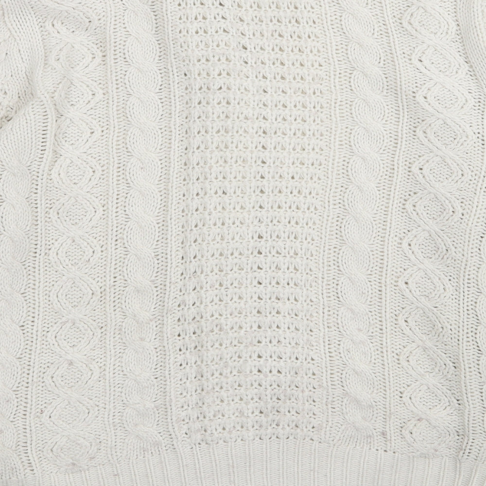 anne mccartney Womens White   Cardigan Jumper Size S