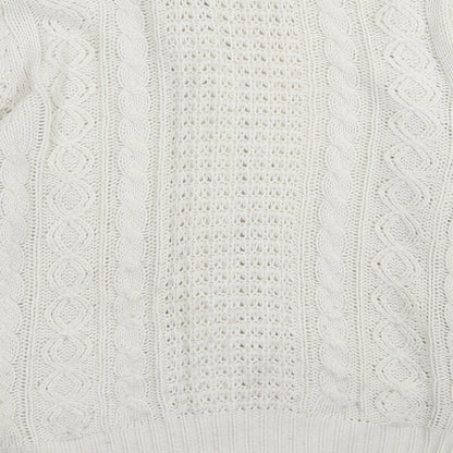 anne mccartney Womens White   Cardigan Jumper Size S