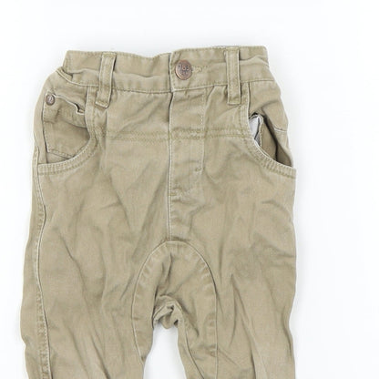 NEXT Baby Beige Colourblock  Capri Jeans Size 12-18 Months