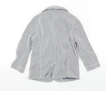 authentic junior Boys Blue Striped  Basic Jacket Jacket Size 2-3 Years
