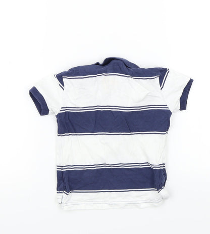 NEXT Baby White Striped  Basic Polo Size 18-24 Months