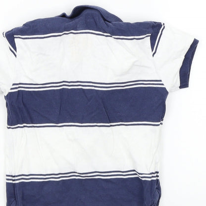 NEXT Baby White Striped  Basic Polo Size 18-24 Months