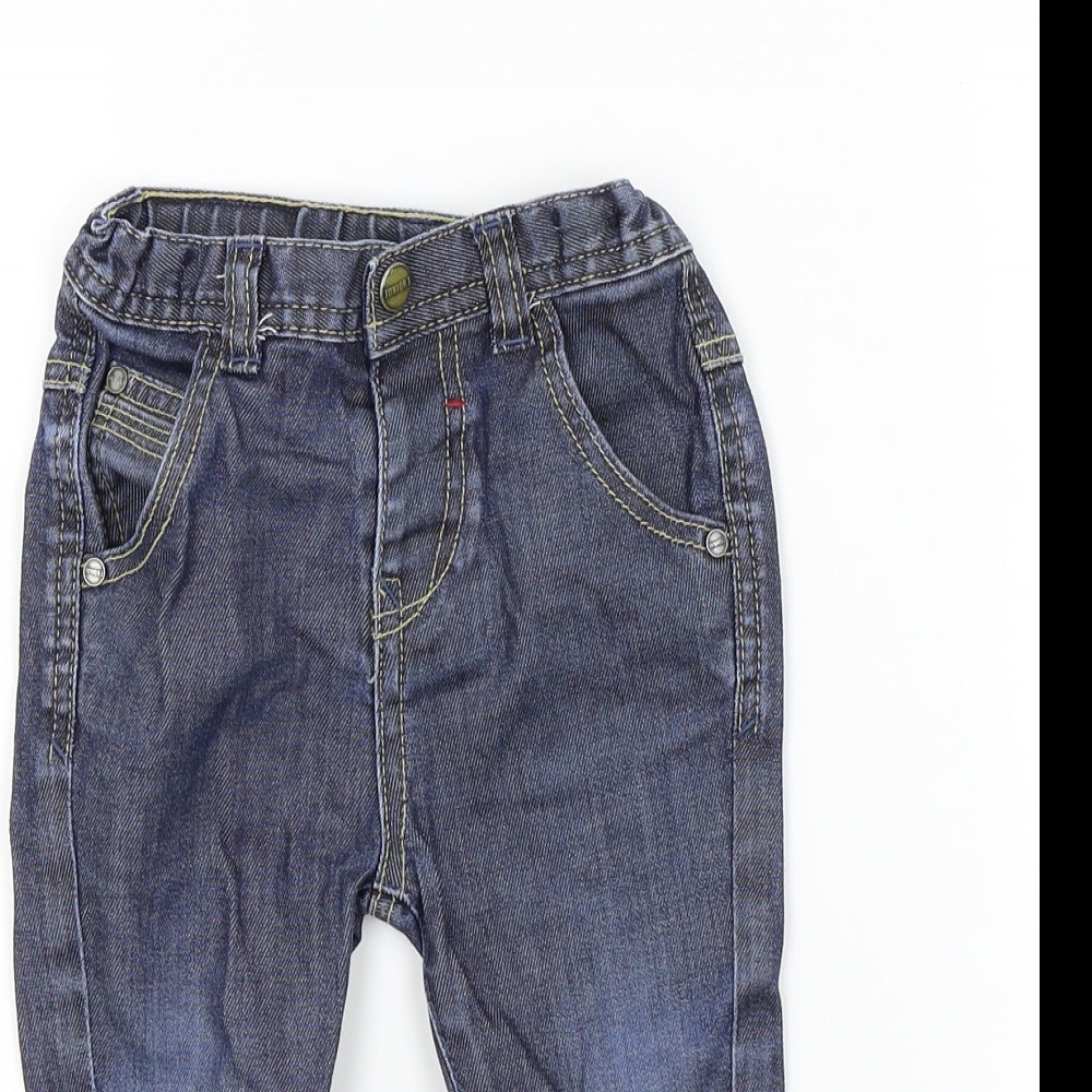junior j 1996 Baby Blue Colourblock  Cargo Jeans Size 18-24 Months