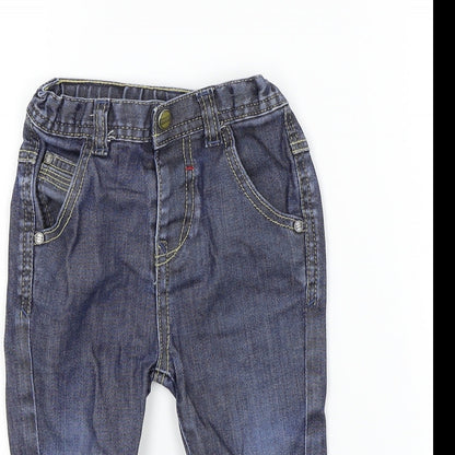 junior j 1996 Baby Blue Colourblock  Cargo Jeans Size 18-24 Months
