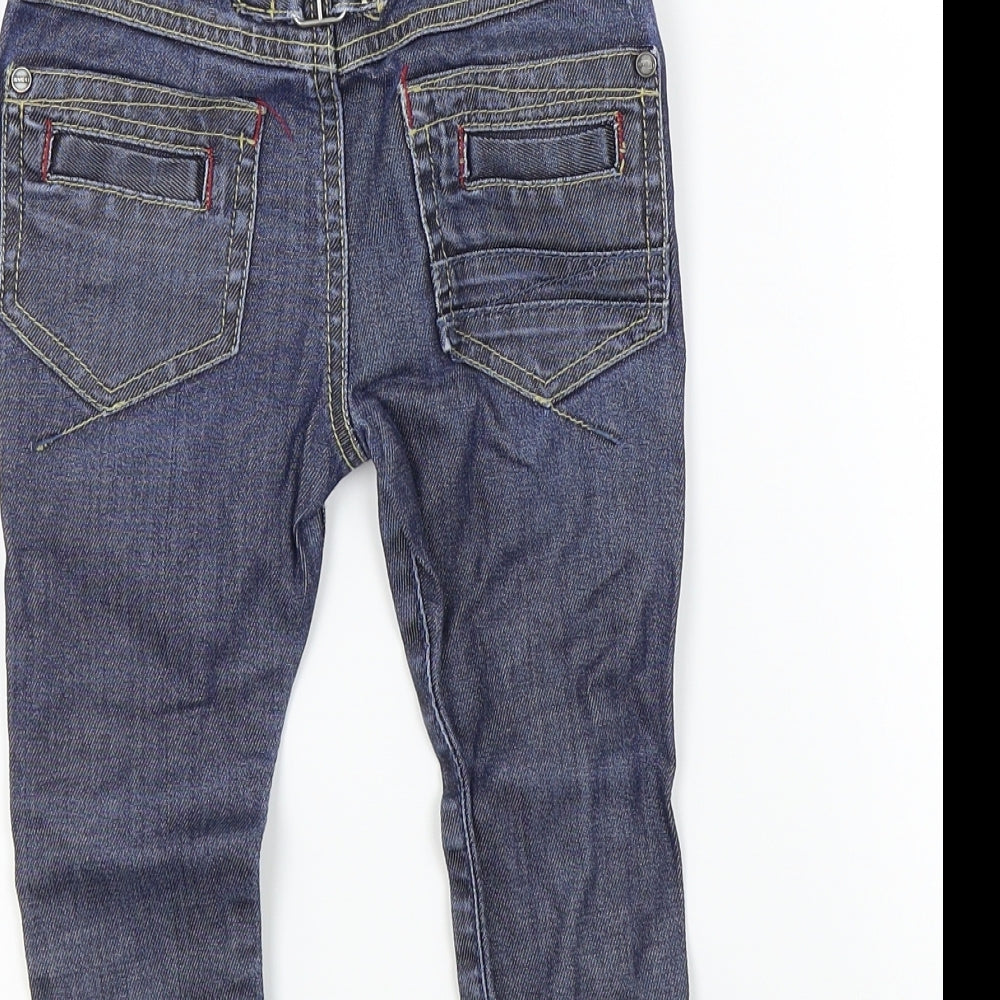 junior j 1996 Baby Blue Colourblock  Cargo Jeans Size 18-24 Months