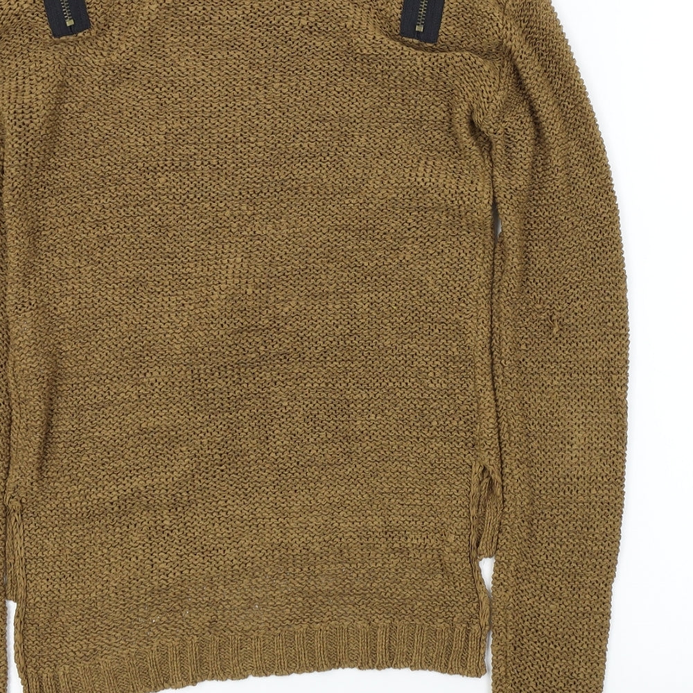 Crafted Womens Brown   Pullover Jumper Size 6
