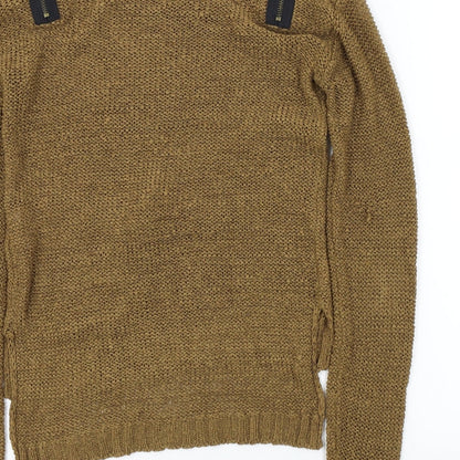 Crafted Womens Brown   Pullover Jumper Size 6