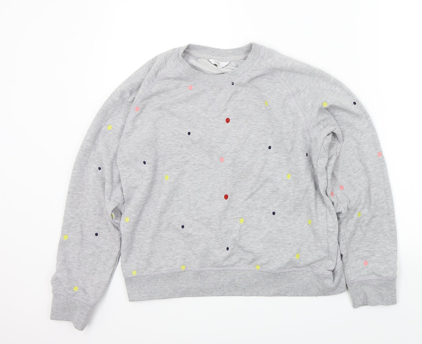 cotton trade Girls Grey Spotted  Pullover Jumper Size 14 Years