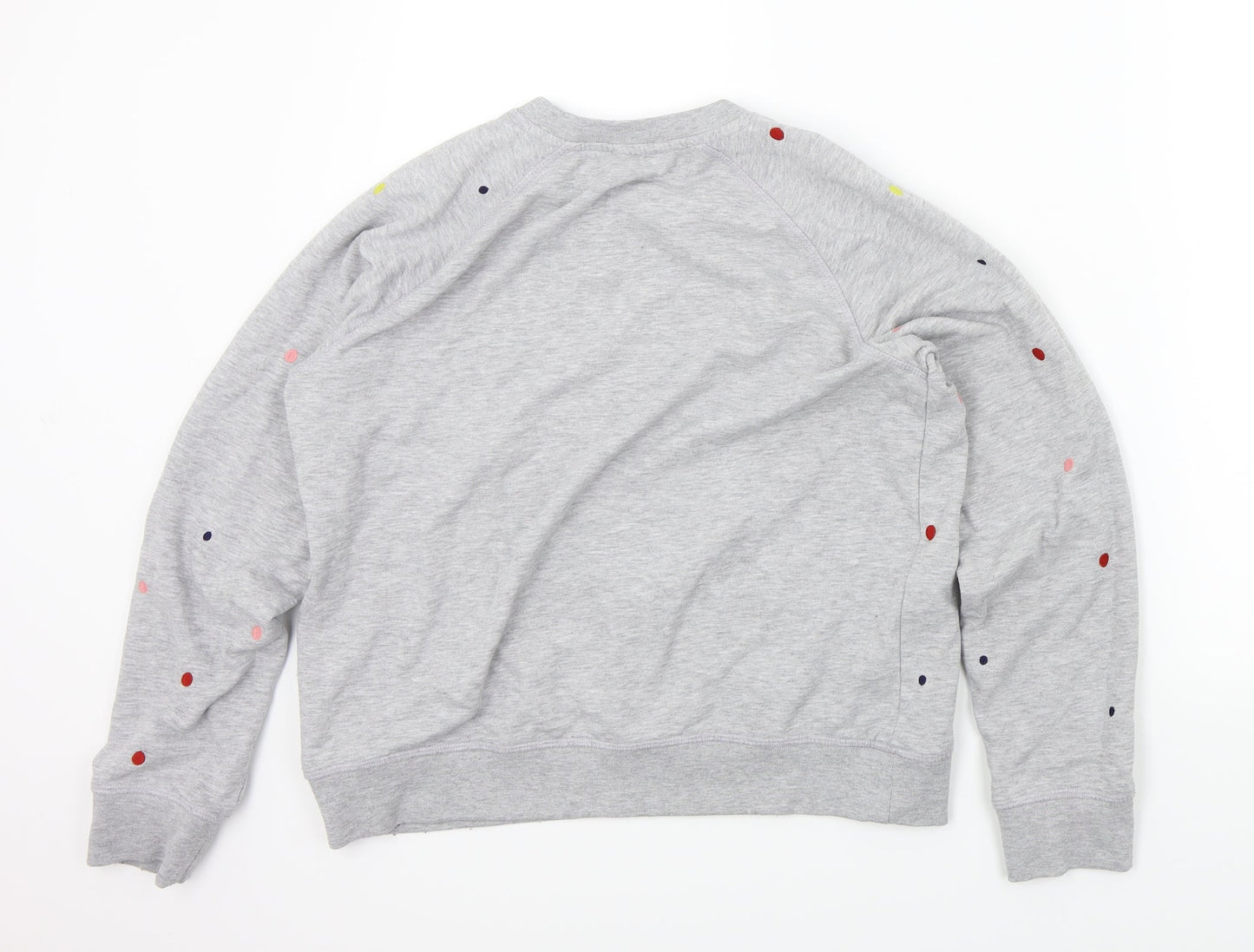 cotton trade Girls Grey Spotted  Pullover Jumper Size 14 Years