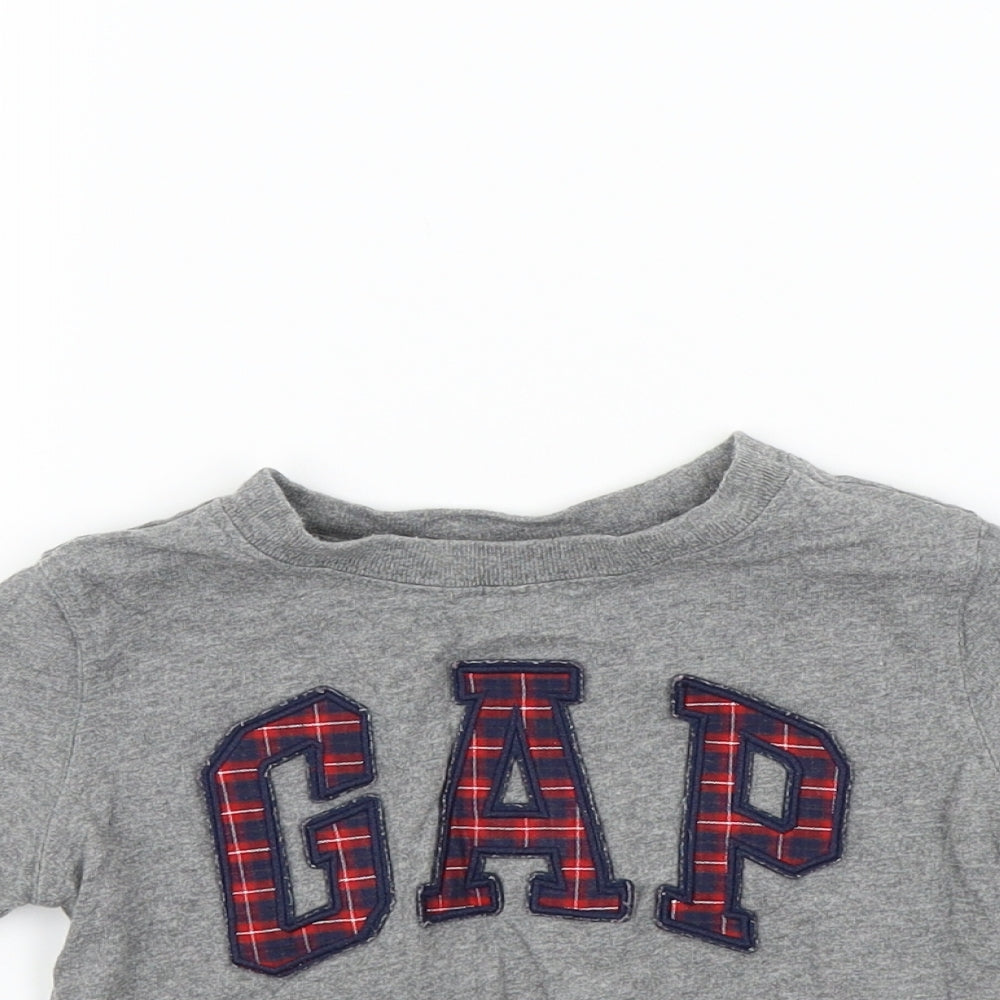 Gap Boys Grey Colourblock  Basic T-Shirt Size 2 Years  - Gap