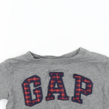 Gap Boys Grey Colourblock  Basic T-Shirt Size 2 Years  - Gap