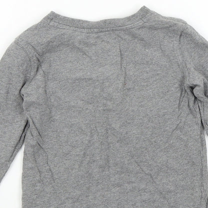 Gap Boys Grey Colourblock  Basic T-Shirt Size 2 Years  - Gap