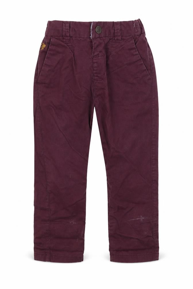 Front view of Next Baby Purple Colourblock Cargo Jeans, size 12-18, Months