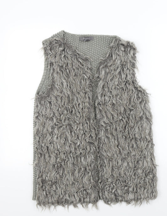 Primark Womens Grey   Jacket Waistcoat Size S