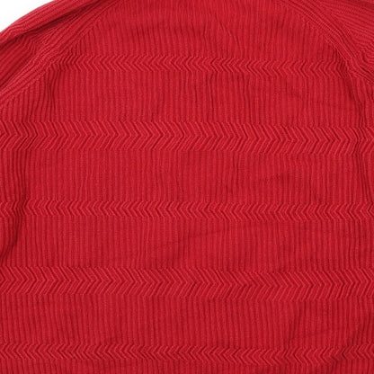 Maine Mens Red   Pullover Jumper Size L