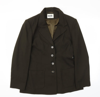 Wallis Womens Green   Jacket Blazer Size 14